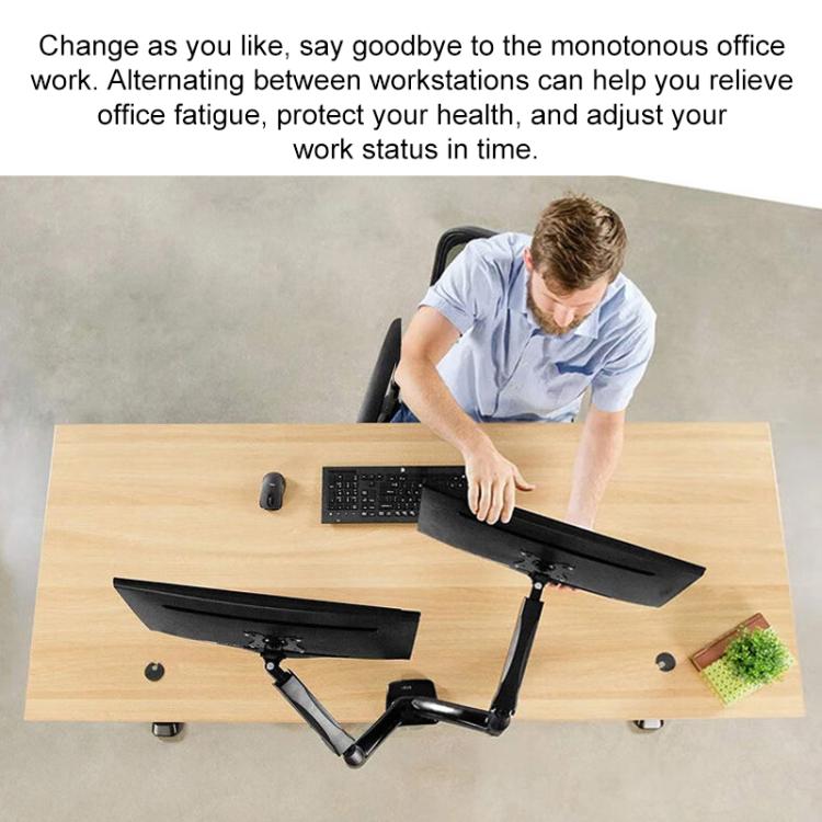 Lenovo-Thinkplus-ZJA1-Clip-on-Desktop-Dual-Arm-Monitor-HolderBlack-EDA007702601A