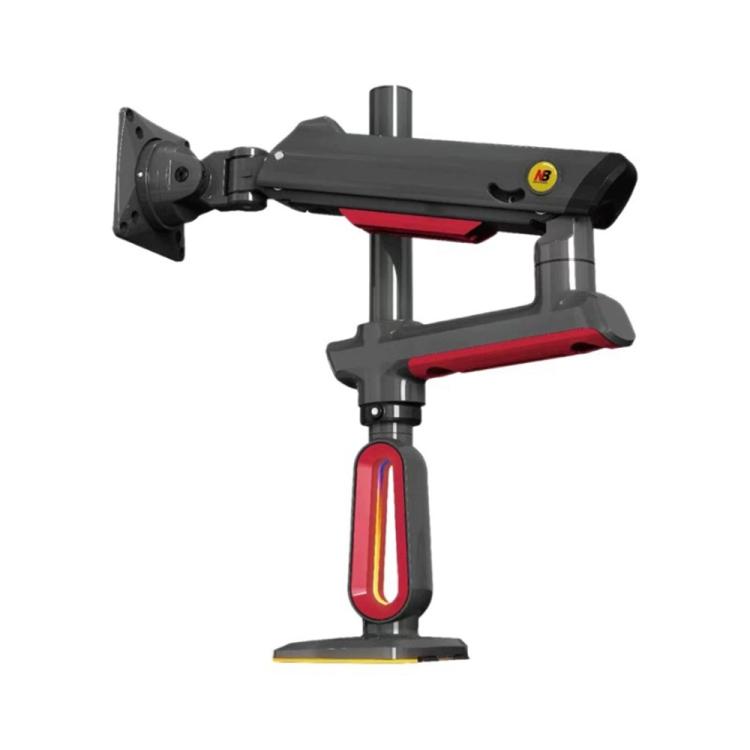 NORTH-BAYOU-L70-RGB-Lighting-Gaming-Monitor-Adjustable-Arm-Stand-Curved-Monitors-Bracket-SYA0029604