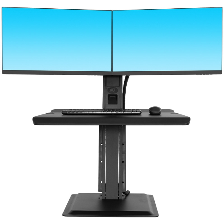 NORTH-BAYOU-NB-L100-Sit-Stand-Workstation-Desk-Table-Clamp-Dual-LCD-Monitor-Mount-For-22-27-inch-SYA0018724