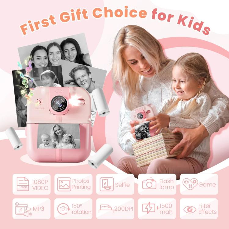 P02-Kids-Instant-Print-Camera-with-180-degree-Flip-Lens-32GB-Memory-Card-Selfie-Photo-Printing-ToyPink-TBD0606167201A