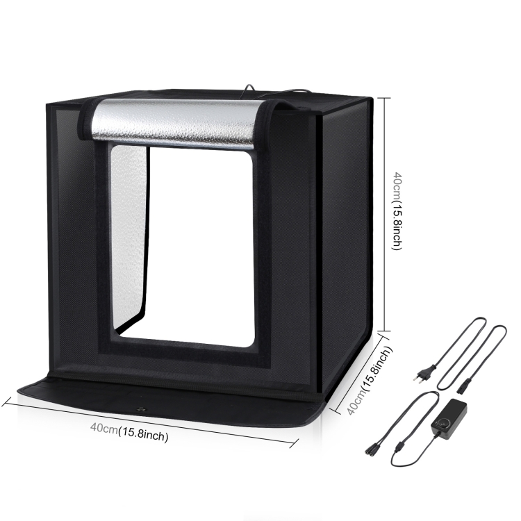 PULUZ-40cm-Folding-Portable-White-Light-Dimmable-Photo-Lighting-Studio-Shooting-Tent-Box-Kit-with-6-Colors-Black-Orange-White-Red-Green-Blue-Backdrops-PU5040DE