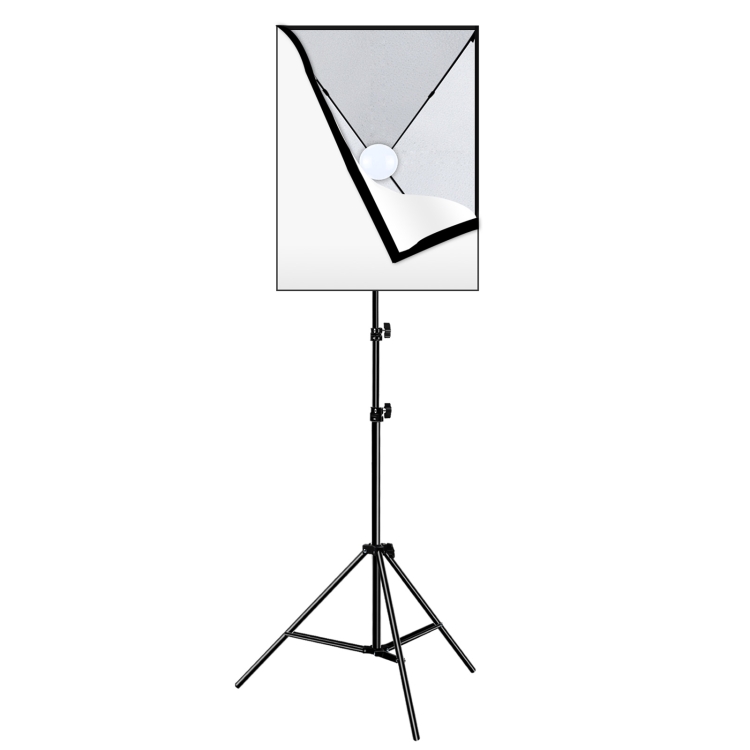 PULUZ-50x70cm-Studio-Softbox-2m-Tripod-Mount-Single-E27-30W-5700K-White-Light-LED-Bulb-Photography-KitUS-Plug-PU5070US