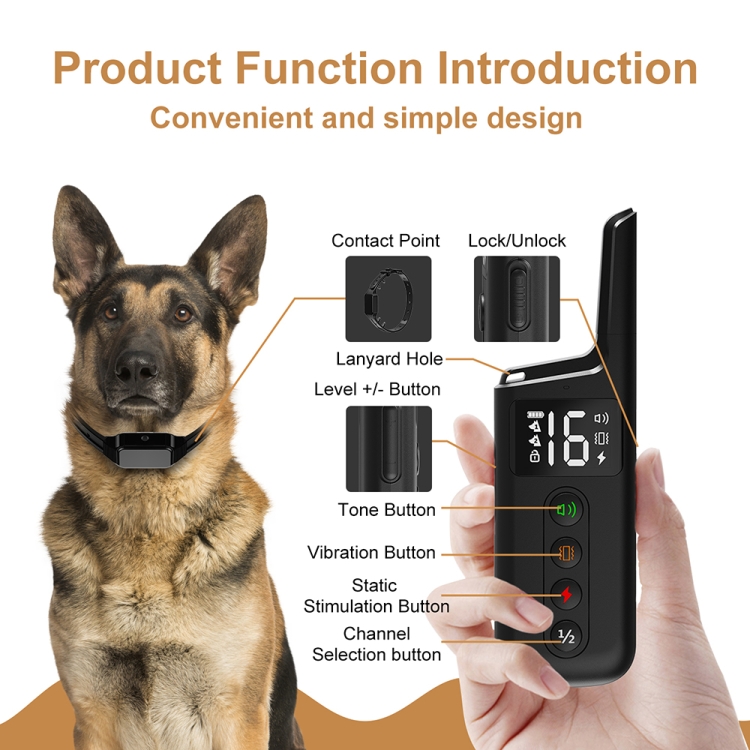 Pet-Wrap-around-Electric-Shock-Column-Powerful-Electronic-Training-Collar-Style-Receiver-Remote-TBD0604056901
