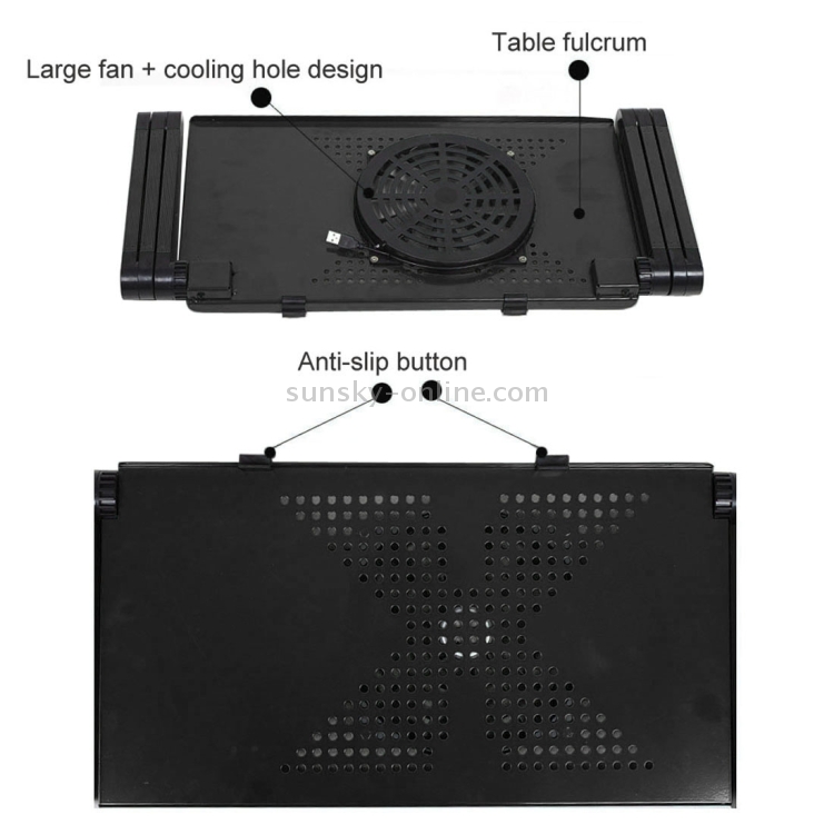 Portable-360-Degree-Adjustable-Foldable-Aluminium-Alloy-Desk-Stand-with-Cool-Fans-Mouse-Pad-for-Laptop-NotebookBlack-PC3240B