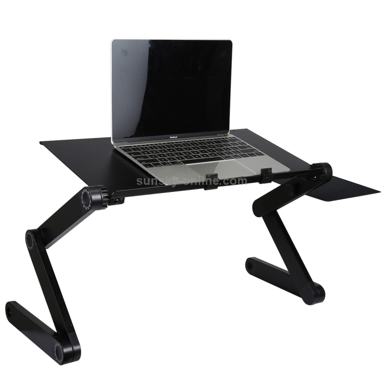 Portable-360-Degree-Adjustable-Foldable-Aluminium-Alloy-Desk-Stand-with-Double-CPU-Fans-Mouse-Pad-for-Laptop-Notebook-Desk-Size-480mm-x-260mm-Red-PC3368R