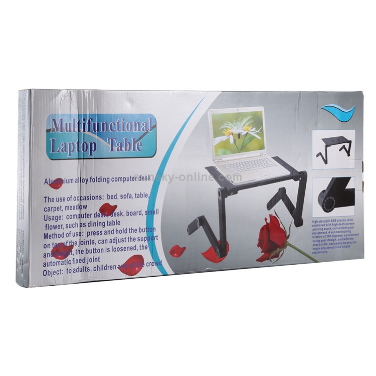 Portable-360-Degree-Adjustable-Foldable-Aluminium-Alloy-Desk-Stand-with-Double-CPU-Fans-Mouse-Pad-for-Laptop-Notebook-Desk-Size-480mm-x-260mm-Red-PC3368R