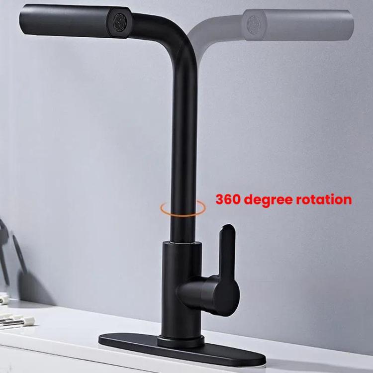 Pull-Out-4-Modes-Waterfall-Kitchen-Faucet-HotCold-Water-Mixer-Tap-With-BaseBlack-TBD0605801201A