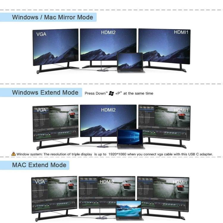 QGeeM-9-In-1-USB-CType-C-Docking-Station-Hub-VGA2xHDMIPD-87WUSB20USB30SDMicro-SD35mm-TBD06060467