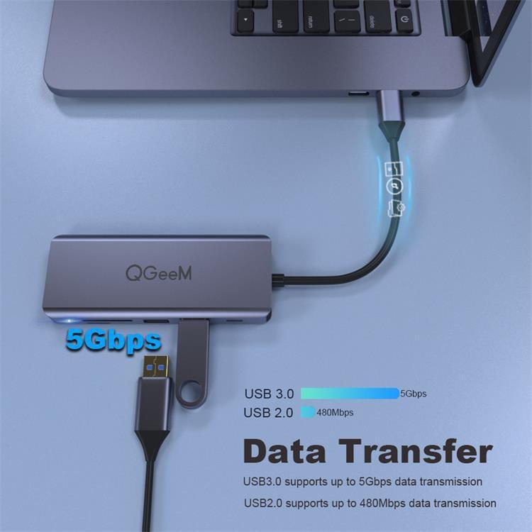 QGeeM-9-In-1-USB-CType-C-Docking-Station-Hub-VGA2xHDMIPD-87WUSB20USB30SDMicro-SD35mm-TBD06060467