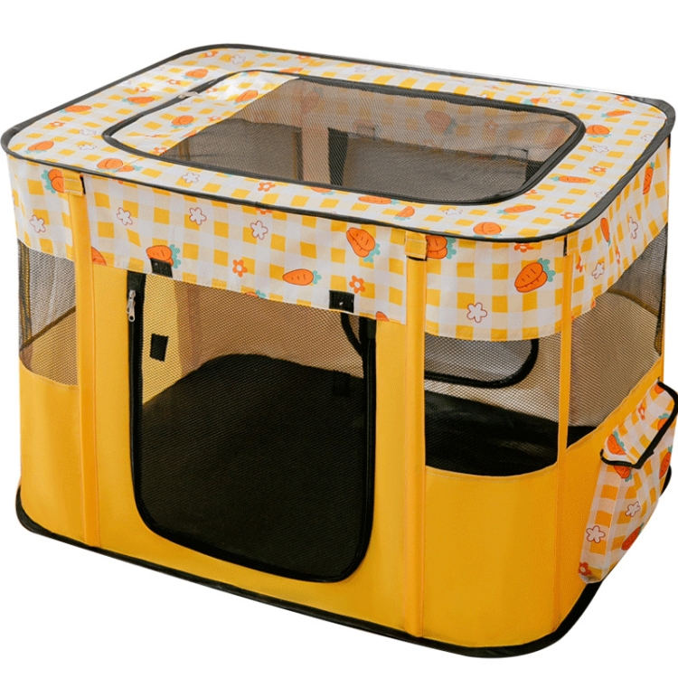 Rectangular-Foldable-Pet-Fence-Dog-and-Cat-Litter-Pet-Delivery-Room-LYellow-Carrot-TBD0602550402A