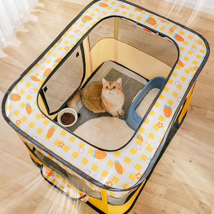 Rectangular-Foldable-Pet-Fence-Dog-and-Cat-Litter-Pet-Delivery-Room-LYellow-Carrot-TBD0602550402A