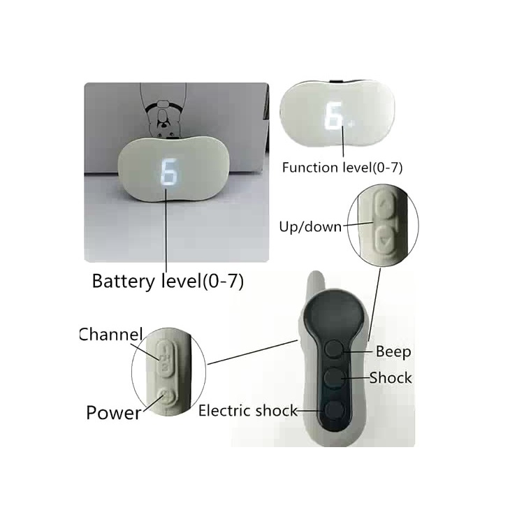 Remote-Control-Dog-Training-Device-Bark-Stopper-Rechargeable-Collar-Waterproof-Electric-Shock-Vibration-Trainer-Specification-One-for-One-Random-Package-Delivery-TBD0563875901