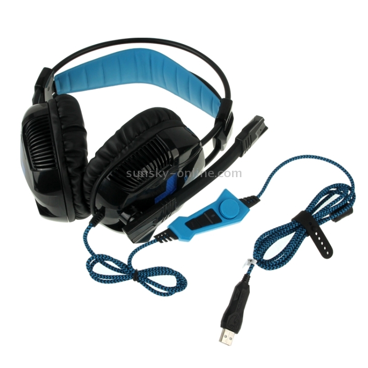 SADES-A30s-USB-Plug-Deep-Bass-Glittering-Gaming-Headset-with-Remote-and-Adjustable-Mic-for-Computer-Cable-Length-Appr-22mBlack-S-PC-0096B