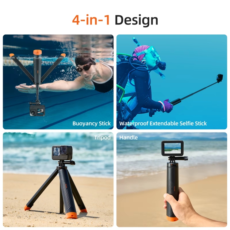 TELESIN-61cm-Underwater-Buoyancy-Bar-Retractable-Selfie-Stick-Tripod-For-GoPro-Insta360-DJI-OSMO-Action-Camera-TBD06052165