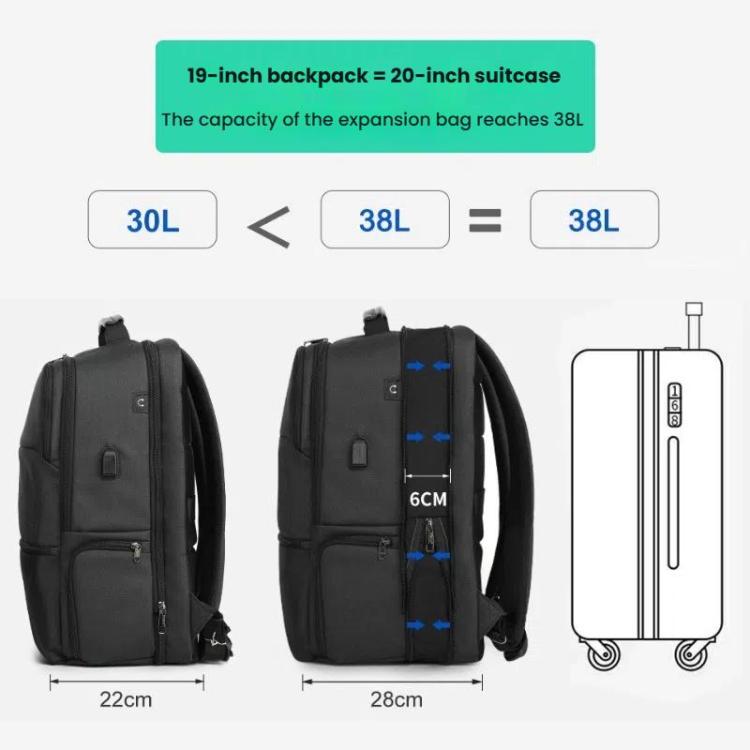 Tigernu-156-inch-Standard-Men-Anti-Theft-Laptop-Backpack-with-USB-Charging-Port-Headphone-Hole-Comfort-Shoulder-Straps-for-Travel-Work-CommuteBlack-TBD0605933301A