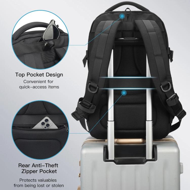 Tigernu-Large-Capacity-Sports-Travel-Backpack-156-Inch-Lightweight-Business-Laptop-BagBlack-TBD0606120901A