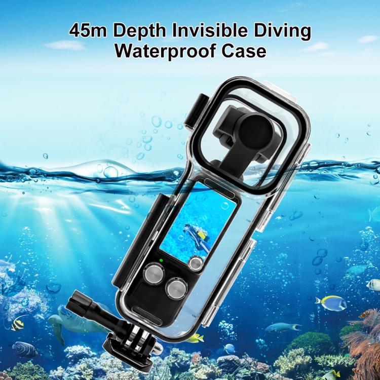 US-Warehouse-For-DJI-Osmo-Pocket-3-PULUZ-45m-Underwater-Waterproof-Housing-Diving-CaseTransparent-PU967TUS