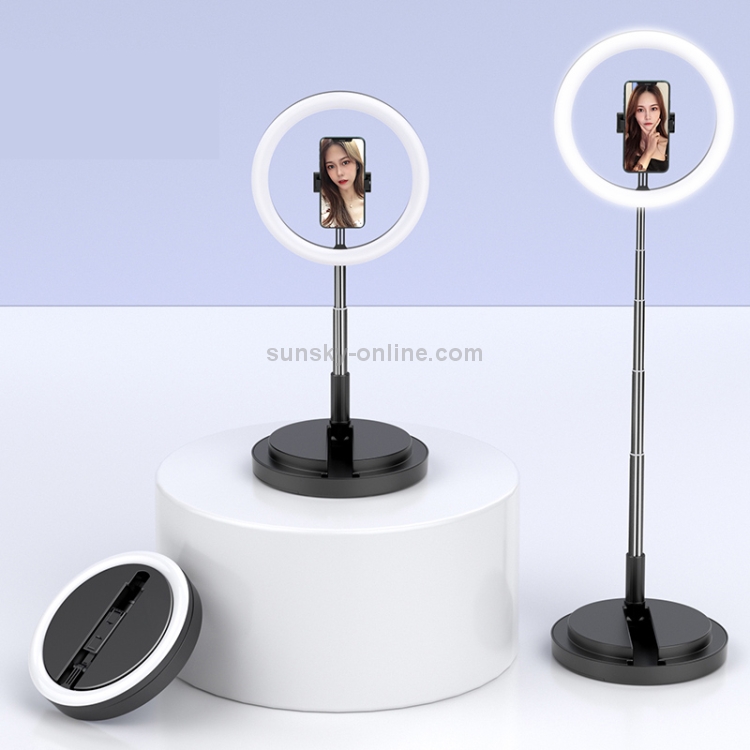 USAMS-US-ZB120-Second-generation-Telescopic-Folding-Live-LED-Ring-Fill-Light-Bracket-Black-MCP5586B