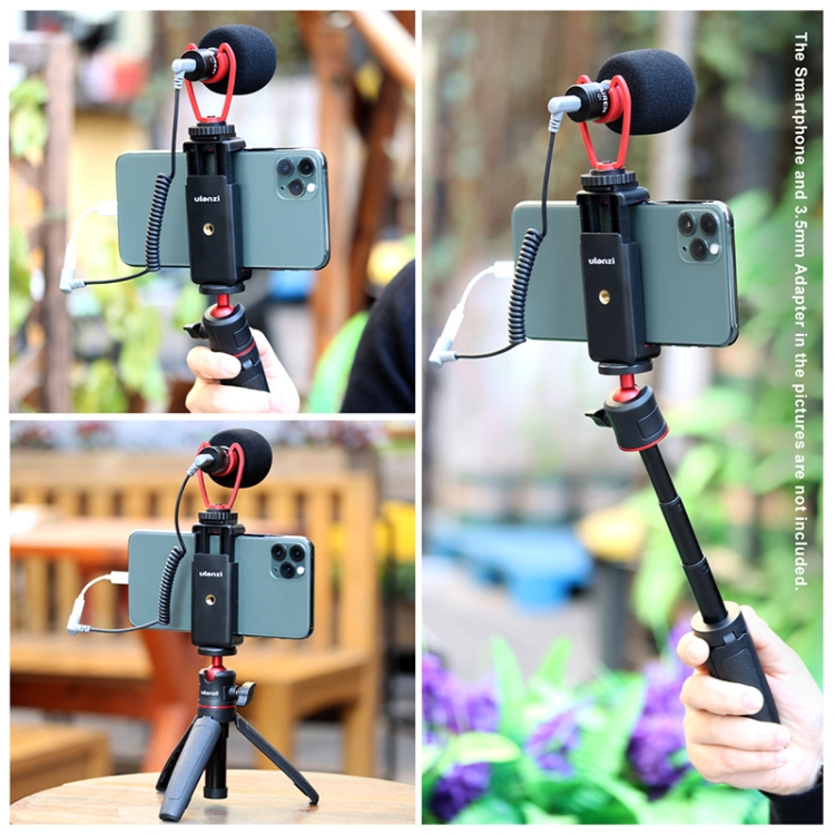 Ulanzi-Desktop-Tripod-Adjustable-Phone-Holder-Video-Microphone-Set-TBD06017946