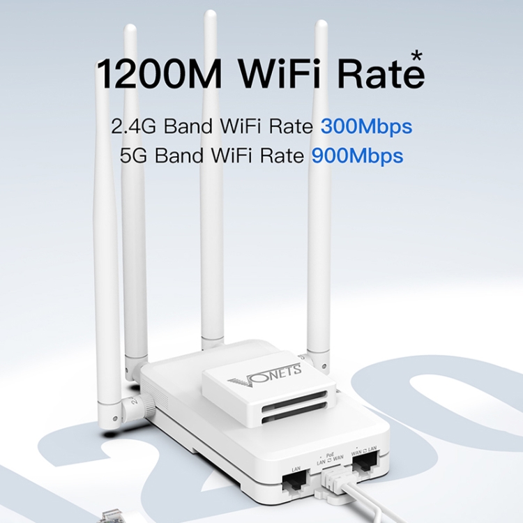 VONETS-VAR1200-H-1200Mbps-Wireless-Bridge-External-Antenna-Dual-Band-WiFi-Repeater-With-4-Antennas-DC-Adapter-Set-WR1006