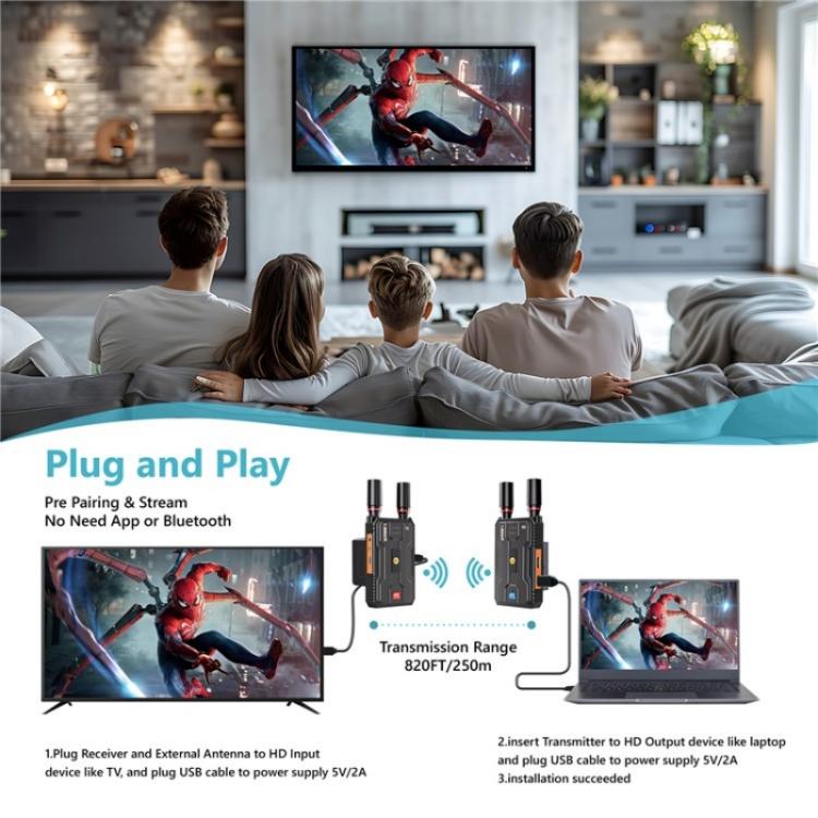 VRRIIS-097PRO-Outdoor-Live-Streaming-Audio-Video-Wireless-Transmitter-Receiver-4K-HD-Extender-PlugUS-Plug-SYA002828301