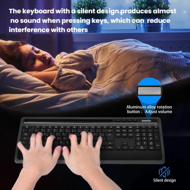 Wireless-Keyboard-and-Mouse-Combo-for-Business-Office-with-Tablet-Slot-Wrist-RestBlack-TBD0606211201A