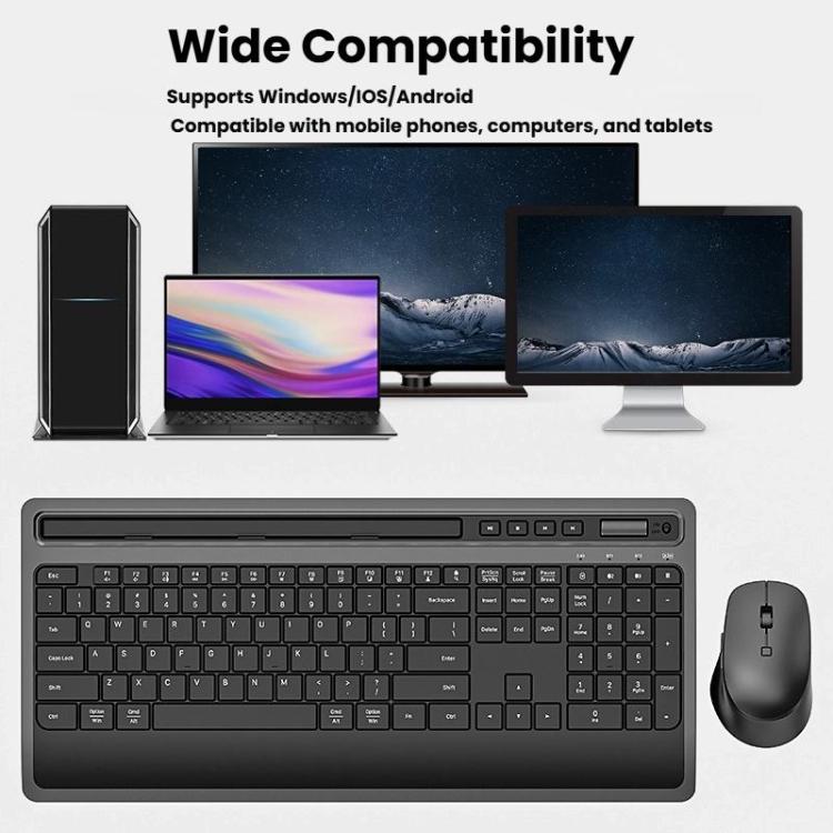 Wireless-Keyboard-and-Mouse-Combo-for-Business-Office-with-Tablet-Slot-Wrist-RestBlack-TBD0606211201A