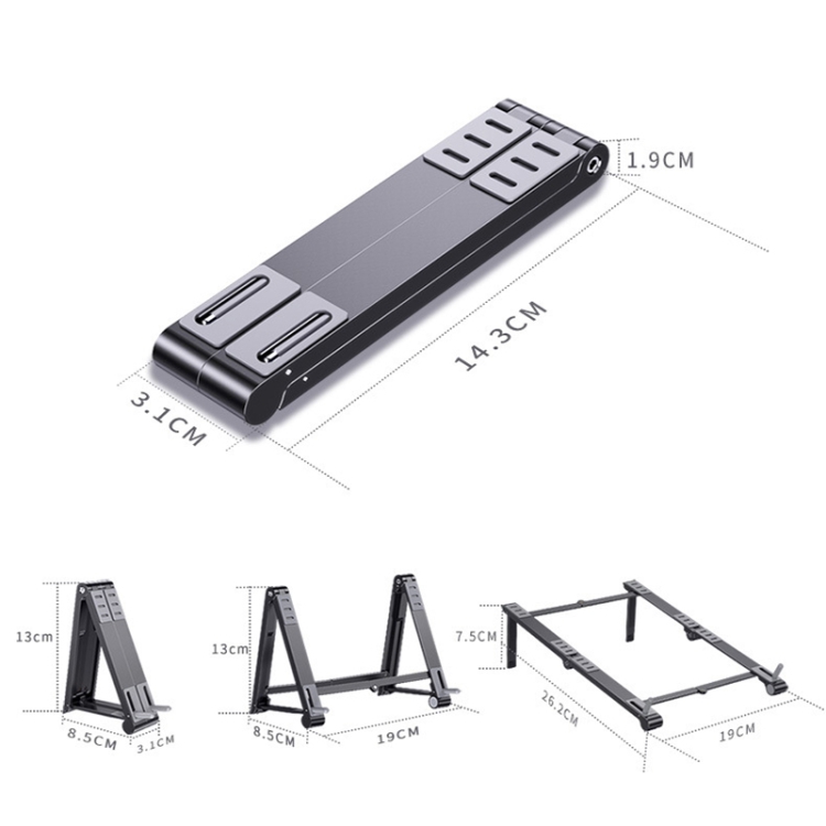 X23-3-In-1-Portable-Storage-Foldable-Aluminum-Phone-Tablet-StandSilver-TBD0603156601B