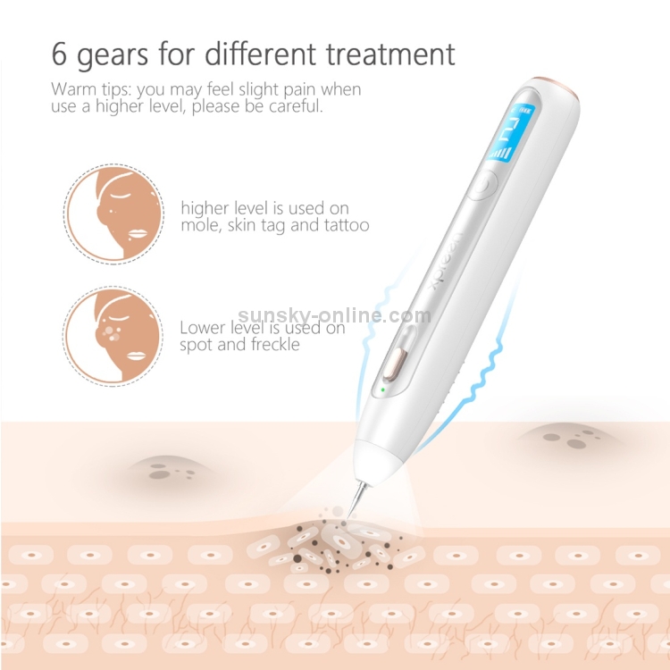 XPREEN-XPRE051-Professional-Wireless-Rechargeable-Mole-Freckle-Dark-Spots-Tattoo-Wart-Removal-Pen-Skin-Tag-Spot-Eraser-Pro-Beauty-Sweep-Spot-Pen-Kit-With-LED-Screen-SpotlightWhite-HCB8047W