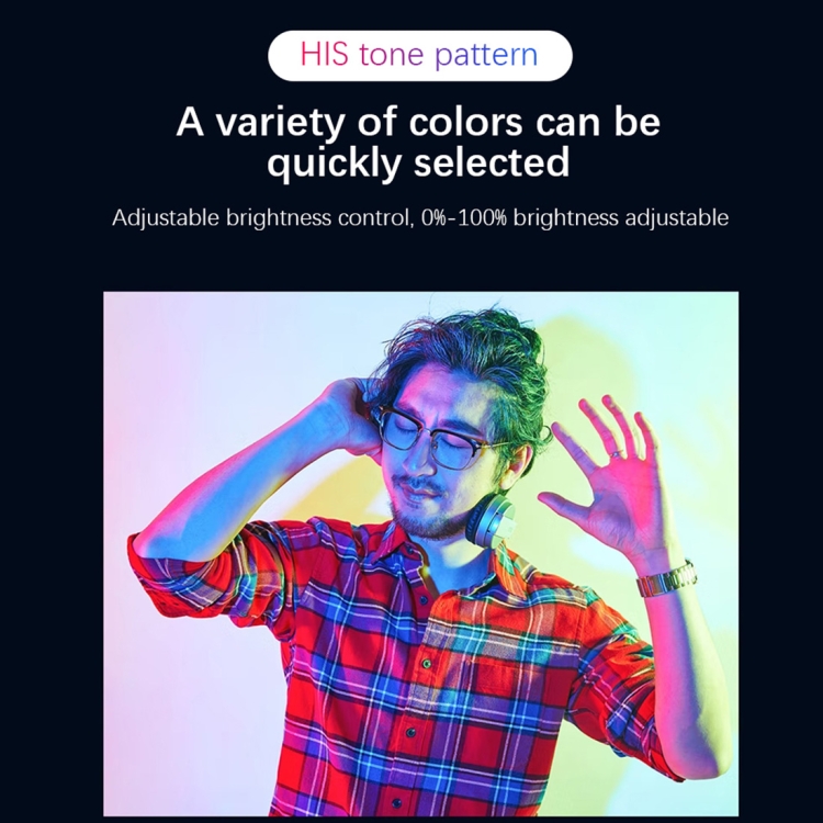 YELANGU-LW140RGB-140-LEDs-RGB-Studio-Light-Video-Photo-Fill-Light-Black-DCA2250B