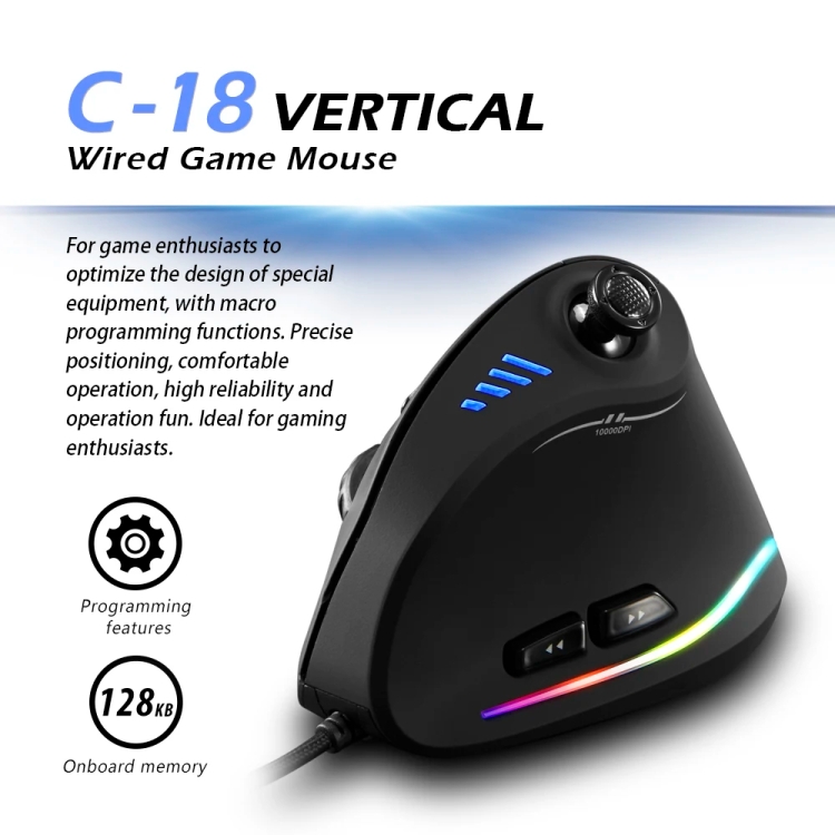 ZELOTES-C18-11-Keys-RGB-Vertical-Grip-Ergonomic-Joystick-Programming-Gaming-Wired-MouseBlack-TBD0605439701A